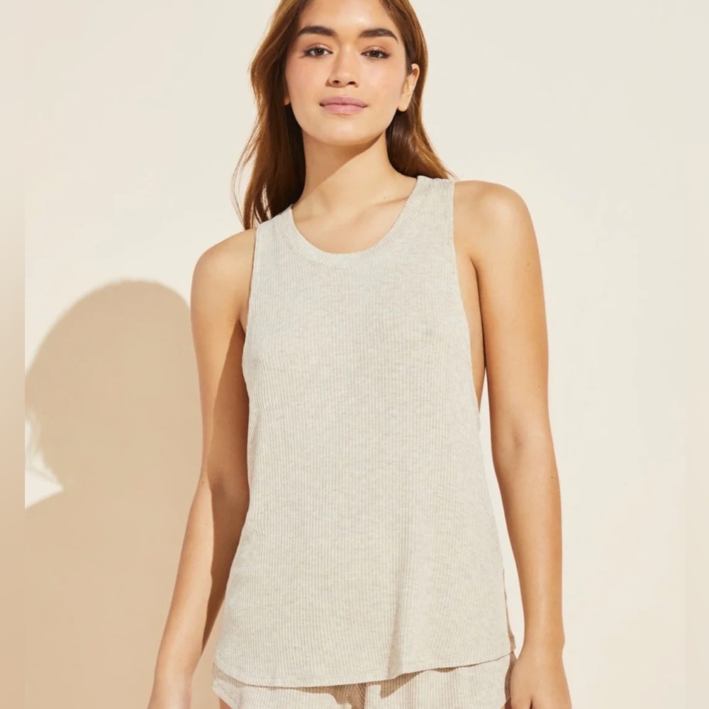 NWT‎ | Eberjey Elon Muscle Tank Oatmeal Large